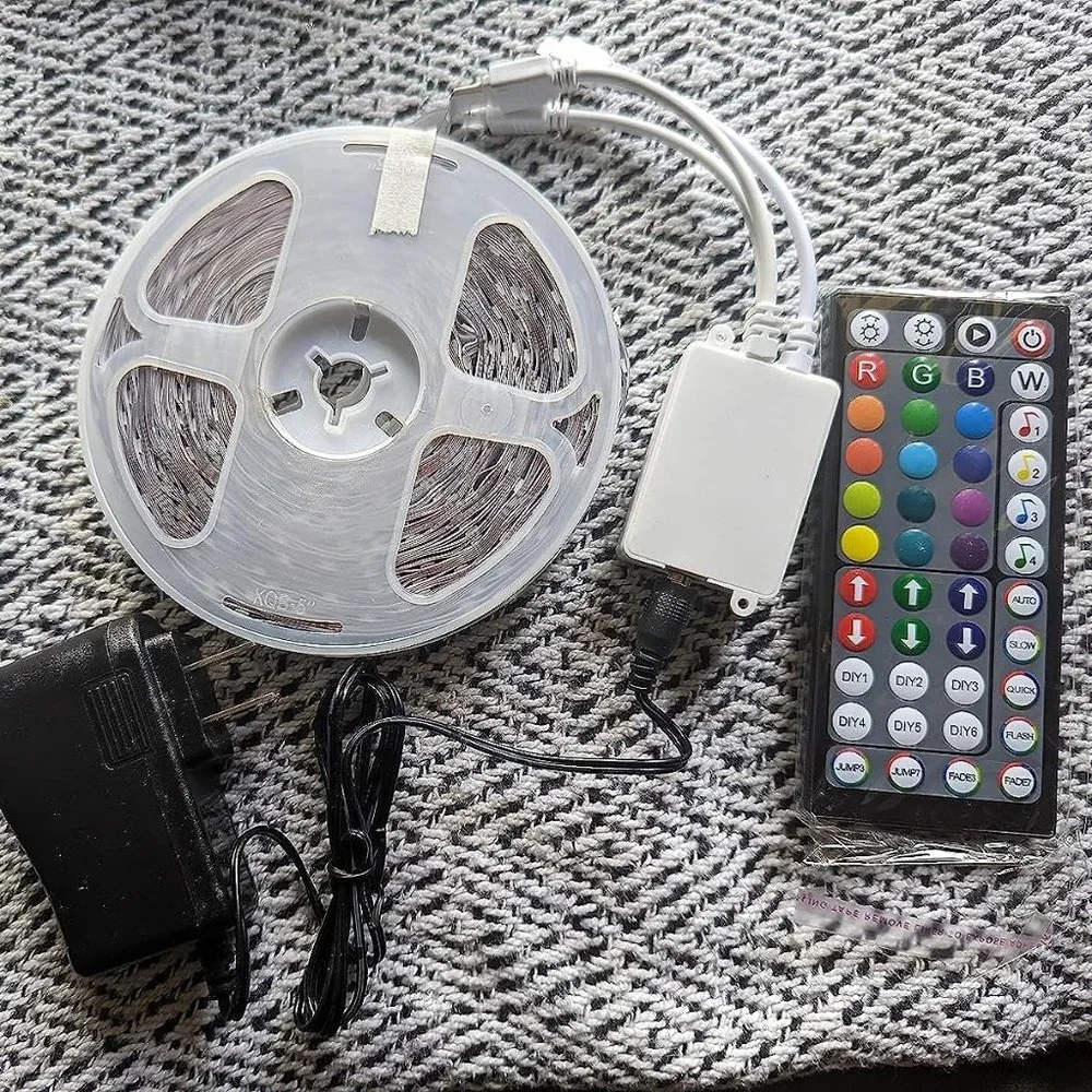 2 Rolls of 50ft Music Sync Color Changing Remote App Control Lights Party Decor